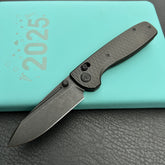 KB Knives KB383H Bluff Axis lock Folding Knife Black  Titanium Hanlde  3.19"  Blackwash M390 Blade